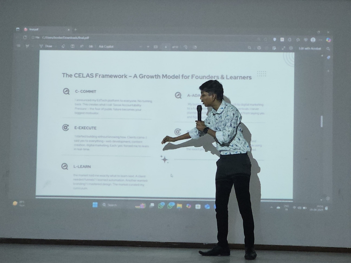 Boobesh AG speaking about AI